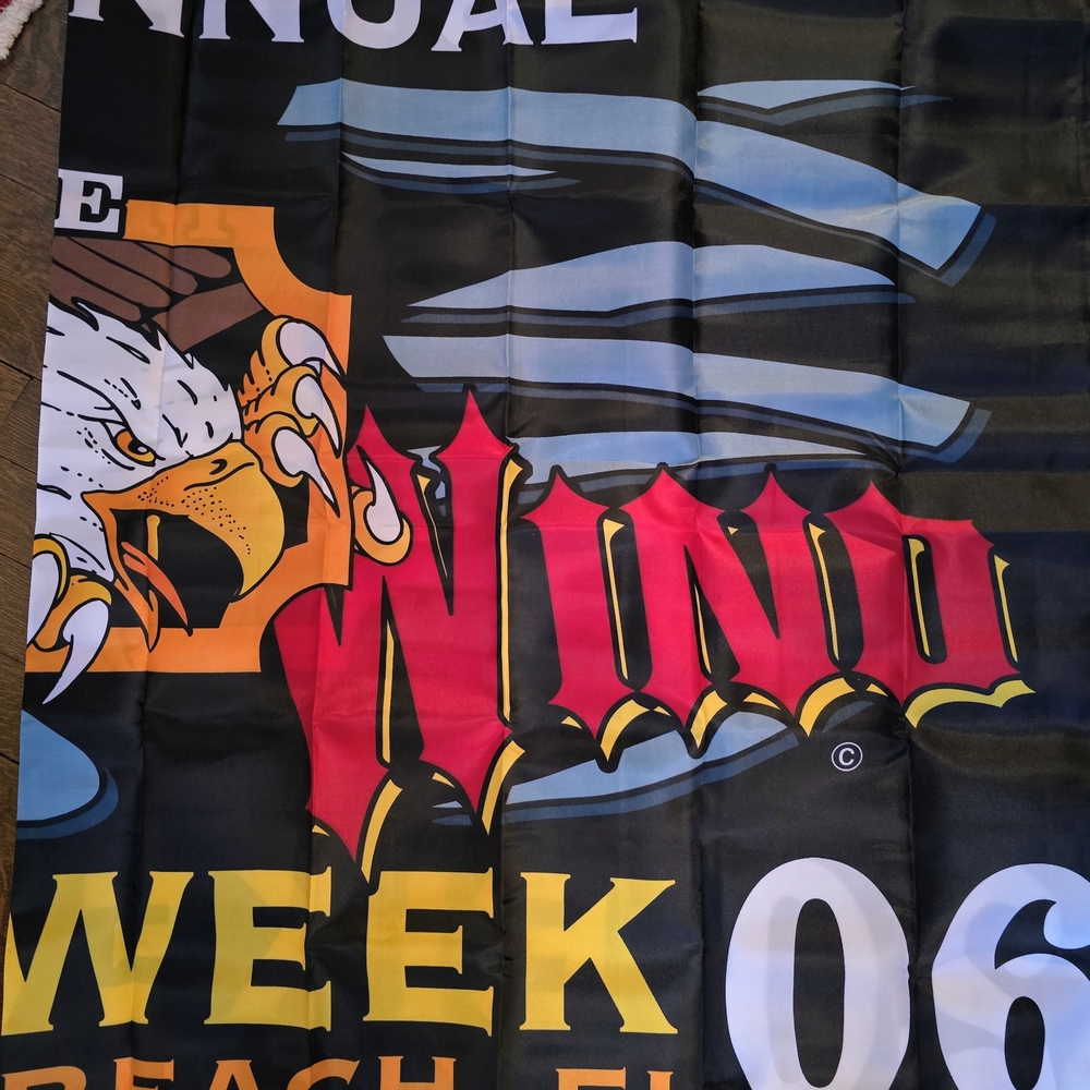 Colorful Graphic Banner with Eagle Design